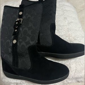 COACH Black Winter Boots